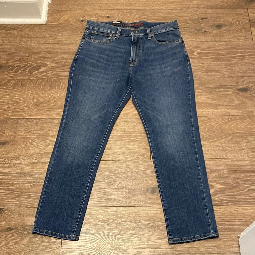 NWT Lucky Brand Men's Slim Straight Jeans in Medium Blue Wash 32X30